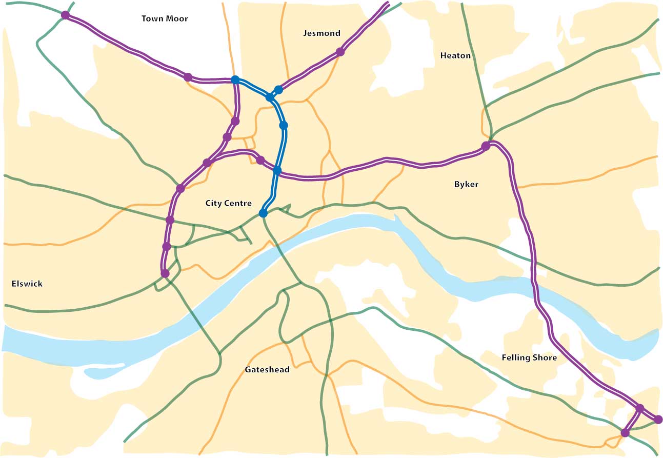 Central Newcastle and Gateshead